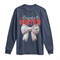 Baseball Sister Long Sleeve Shirt Soft Ball Game Day Dripping Ice Cream Coquette Bow