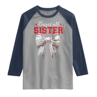 Baseball Sister Raglan Shirt Soft Ball Game Day Dripping Ice Cream Coquette Bow