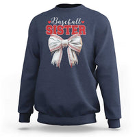 Baseball Sister Sweatshirt Soft Ball Game Day Dripping Ice Cream Coquette Bow