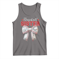 Baseball Sister Tank Top Soft Ball Game Day Dripping Ice Cream Coquette Bow