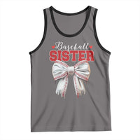 Baseball Sister Tank Top Soft Ball Game Day Dripping Ice Cream Coquette Bow
