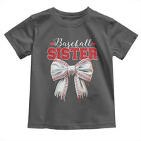 Baseball Sister Toddler T Shirt Soft Ball Game Day Dripping Ice Cream Coquette Bow
