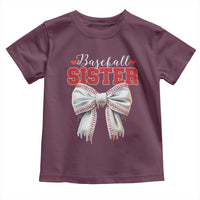 Baseball Sister Toddler T Shirt Soft Ball Game Day Dripping Ice Cream Coquette Bow