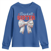 Baseball Sister Youth Sweatshirt Soft Ball Game Day Dripping Ice Cream Coquette Bow