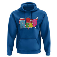 Read Lover America Map Hoodie National Reading Month Bookish Book Lovers