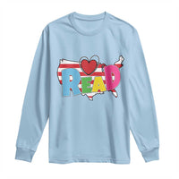 Read Lover America Map Long Sleeve Shirt National Reading Month Bookish Book Lovers