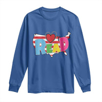 Read Lover America Map Long Sleeve Shirt National Reading Month Bookish Book Lovers