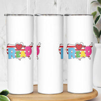 Read Lover America Map Skinny Tumbler National Reading Month Bookish Book Lovers