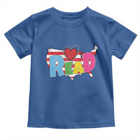 Read Lover America Map Toddler T Shirt National Reading Month Bookish Book Lovers