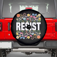 Floral Resist Spare Tire Cover Not My President Not My Voice Not My Values Not My Beliefs