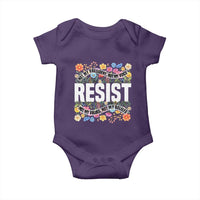 Floral Resist Baby Onesie Not My President Not My Voice Not My Values Not My Beliefs