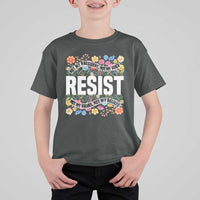 Floral Resist T Shirt For Kid Not My President Not My Voice Not My Values Not My Beliefs
