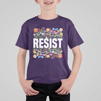 Floral Resist T Shirt For Kid Not My President Not My Voice Not My Values Not My Beliefs