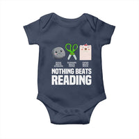 Nothing Beats Reading Baby Onesie Rock Paper Scissors Read Book Lovers