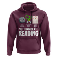 Nothing Beats Reading Hoodie Rock Paper Scissors Read Book Lovers