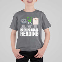 Nothing Beats Reading T Shirt For Kid Rock Paper Scissors Read Book Lovers