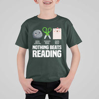 Nothing Beats Reading T Shirt For Kid Rock Paper Scissors Read Book Lovers