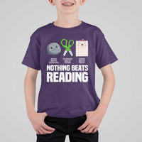 Nothing Beats Reading T Shirt For Kid Rock Paper Scissors Read Book Lovers