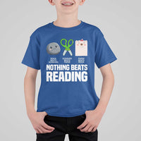 Nothing Beats Reading T Shirt For Kid Rock Paper Scissors Read Book Lovers