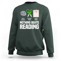 Nothing Beats Reading Sweatshirt Rock Paper Scissors Read Book Lovers