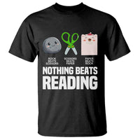 Nothing Beats Reading T Shirt Rock Paper Scissors Read Book Lovers