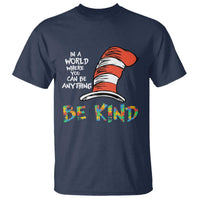 Autism Awareness T Shirt Why Fit In When You Were Born To Stand Out Cat In Hat