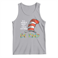 Autism Awareness Tank Top Why Fit In When You Were Born To Stand Out Cat In Hat
