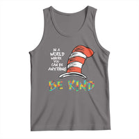 Autism Awareness Tank Top Why Fit In When You Were Born To Stand Out Cat In Hat