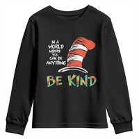 Autism Awareness Youth Sweatshirt Why Fit In When You Were Born To Stand Out Cat In Hat