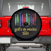 Gulf of Mexico Spare Tire Cover Golfo de México 1550 Retro Tuna
