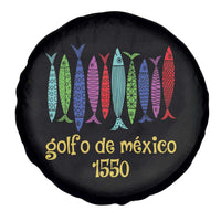 Gulf of Mexico Spare Tire Cover Golfo de México 1550 Retro Tuna
