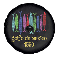 Gulf of Mexico Spare Tire Cover Golfo de México 1550 Retro Tuna