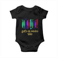 Gulf of Mexico Baby Onesie Golfo de México 1550 Retro Tuna