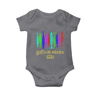 Gulf of Mexico Baby Onesie Golfo de México 1550 Retro Tuna
