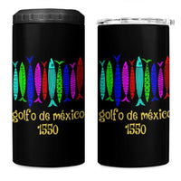 Gulf of Mexico 4 in 1 Can Cooler Tumbler Golfo de México 1550 Retro Tuna
