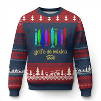 Gulf of Mexico Ugly Christmas Sweater Golfo de México 1550 Retro Tuna - Wonder Print Shop