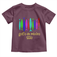 Gulf of Mexico Toddler T Shirt Golfo de México 1550 Retro Tuna