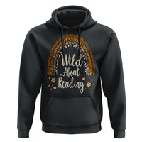 Wild About Reading Hoodie Teacher Student Back to School Retro Rainbow