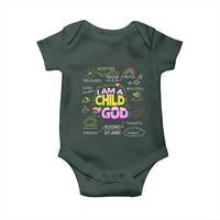 I Am A Child Of God Baby Onesie Retro Christian Jesus Faith