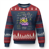 I Am A Child Of God Ugly Christmas Sweater Retro Christian Jesus Faith - Wonder Print Shop
