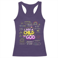 I Am A Child Of God Racerback Tank Top Retro Christian Jesus Faith