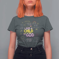I Am A Child Of God T Shirt For Women Retro Christian Jesus Faith