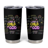 I Am A Child Of God Tumbler Cup Retro Christian Jesus Faith
