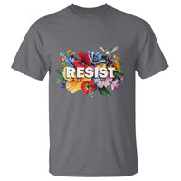 Resist Floral T Shirt Retro Botanical Graphic