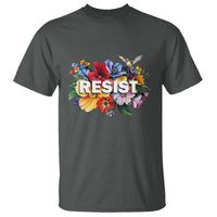 Resist Floral T Shirt Retro Botanical Graphic