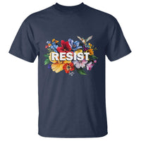 Resist Floral T Shirt Retro Botanical Graphic