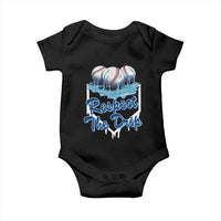 Respect The Drip Baseball Baby Onesie Driping Ice Cream Sport Lover
