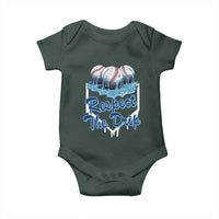 Respect The Drip Baseball Baby Onesie Driping Ice Cream Sport Lover
