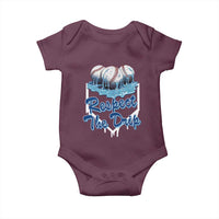 Respect The Drip Baseball Baby Onesie Driping Ice Cream Sport Lover