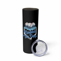 Respect The Drip Baseball Skinny Tumbler Driping Ice Cream Sport Lover